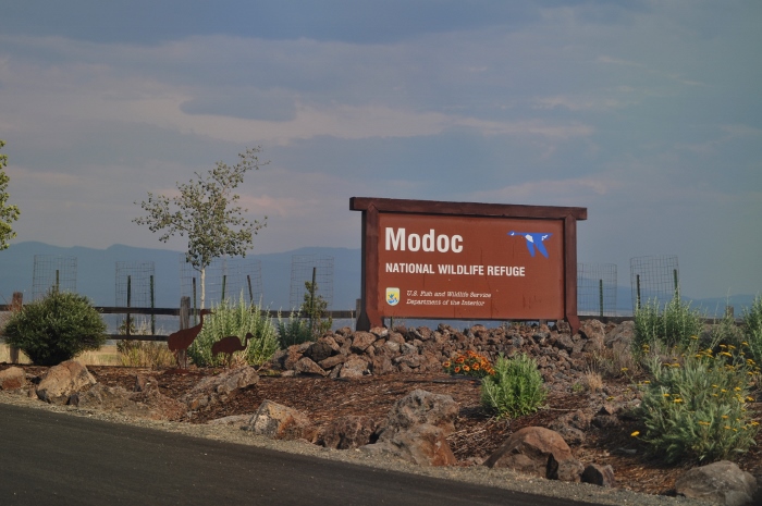 entrance to the Modoc National Wildlife Refuge